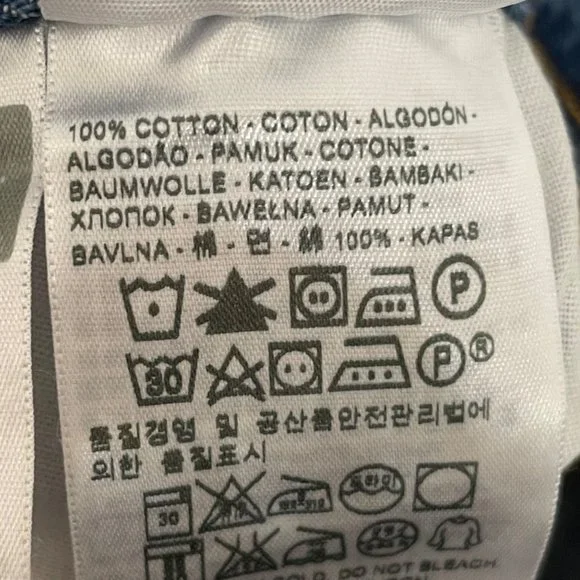 Levi's 501 Shorts Womens W24 Button Fly 100% Cotton Raw Cuffed Hem Blue Denim - Picture 10 of 12